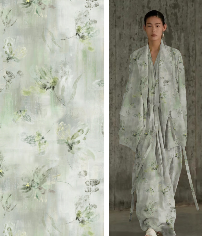 "Temática de dibujos en tonos neutros y serenos"