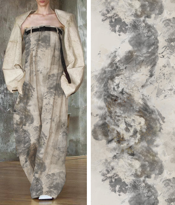 "Temática de dibujos en tonos neutros y serenos"