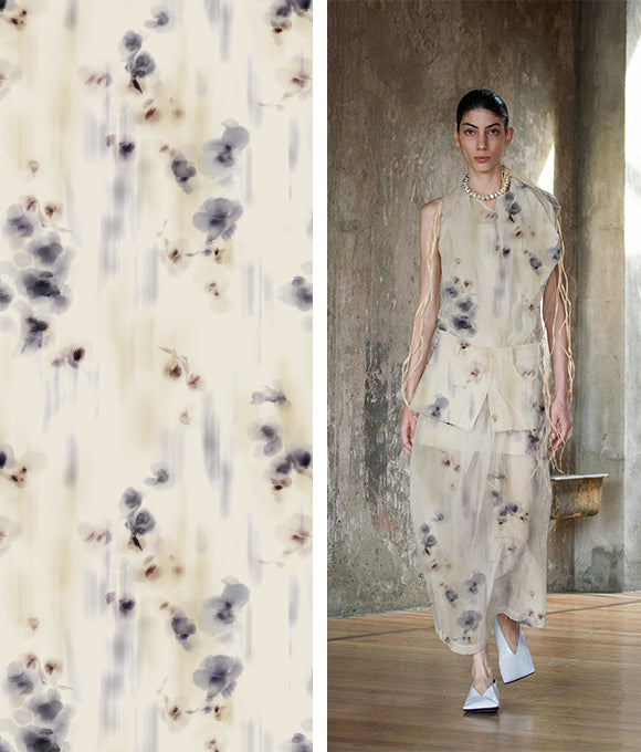 "Temática de dibujos en tonos neutros y serenos"