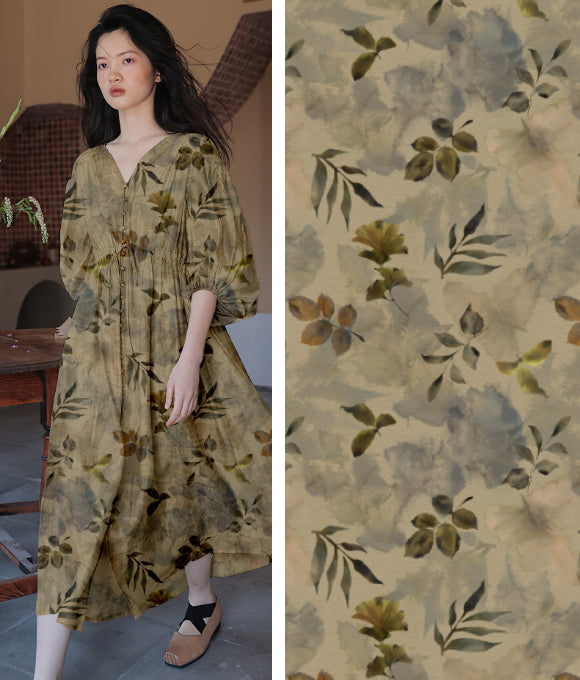 "Temática de dibujos en tonos neutros y serenos"