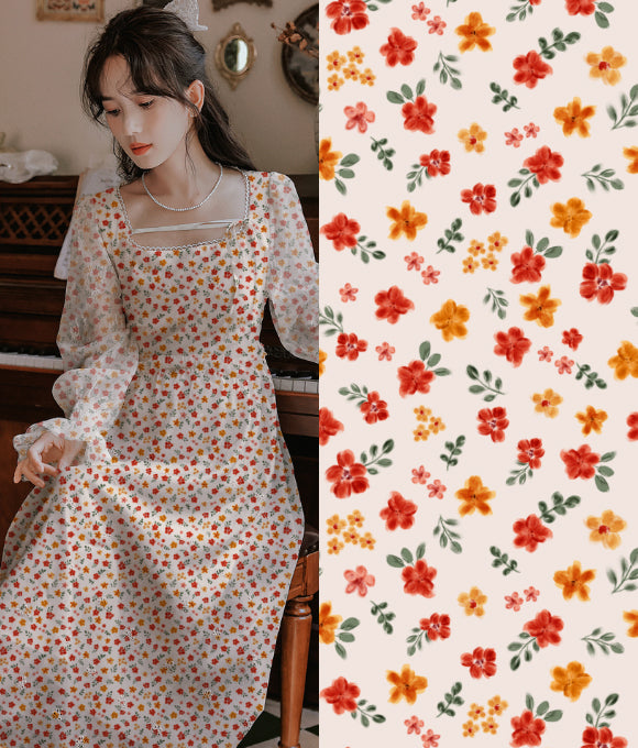 Colección Original de Estampados de Flores Pequeñas Vol.21 (原创碎花合集Vol.21)
