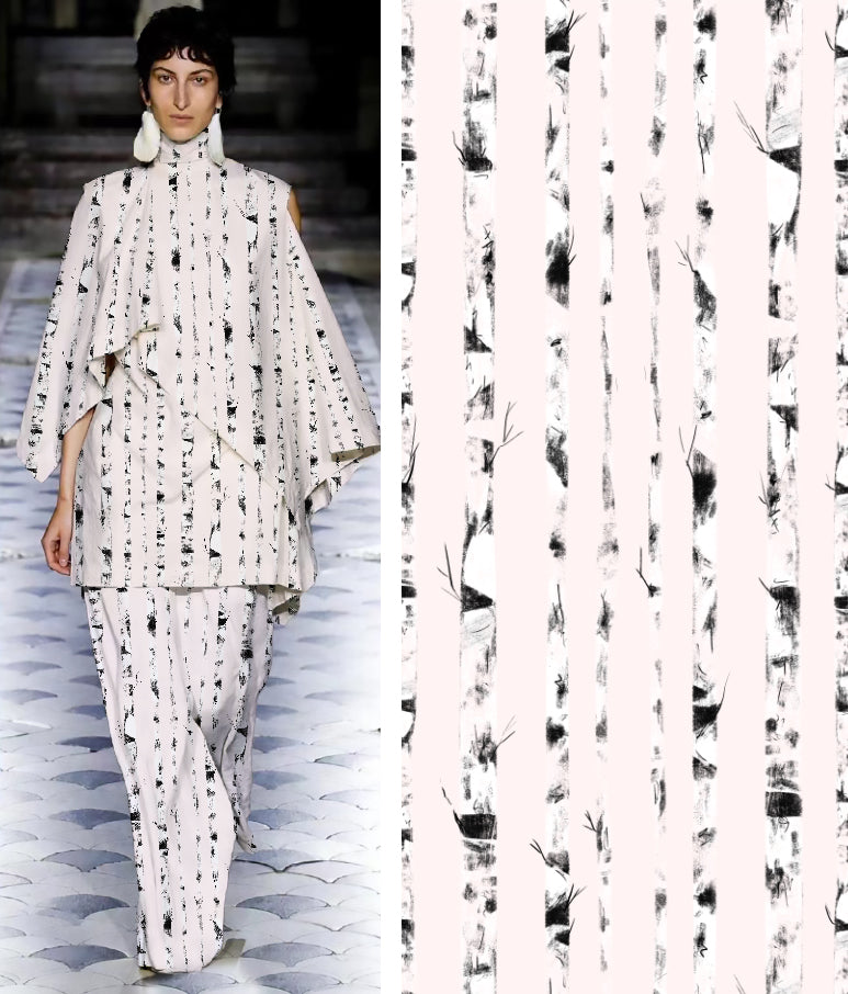 "Temática de dibujos en tonos neutros y serenos"