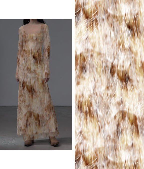 "Temática de dibujos en tonos neutros y serenos"