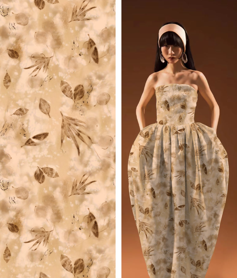 "Temática de dibujos en tonos neutros y serenos"